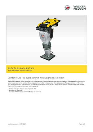 Pilonneuses à essence et diesel Wacker BS 70-2i 11