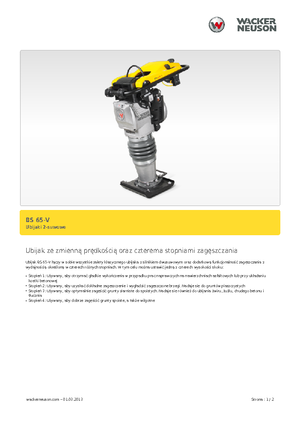 Pilonneuses à essence et diesel Wacker BS 65 V 11