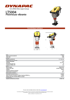 Pilonneuses à essence et diesel Dynapac LT 5004 9