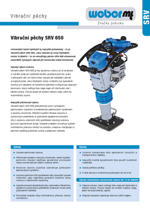 Pilonneuses à essence et diesel weber mt SRV 650