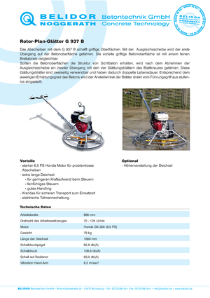 Truelles à conducteur accompagnant Belidor-Noggerath G 937 B