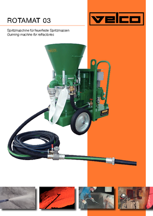 Machines à béton projeté VELCO Rotamat  0,4tb 32