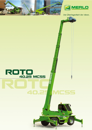 Chariot Élévateur avec châssis tounant Merlo Roto 40.25 MCSS