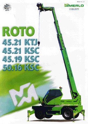 Chariot Élévateur avec châssis tounant Merlo Roto 45.21 KSC