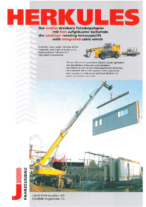 Chariot Élévateur avec châssis tounant Herkules TD 45260