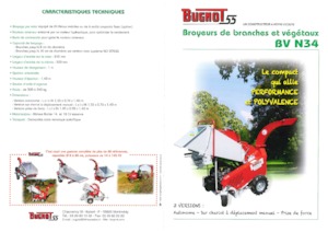 Déchiqueteuses de bois Bugnot BV-N 34 18AH