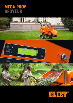 Déchiqueteuses de bois Eliet Mega Prof