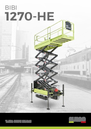 Nacelles ciseaux sur chenilles Almac Bibi 1270-HE 