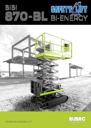 Nacelles ciseaux sur chenilles Almac Bibi 870-BL 