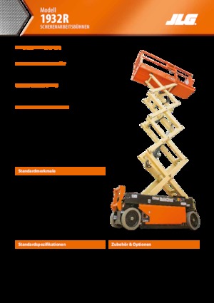 Nacelles ciseaux X su roues JLG 1932R
