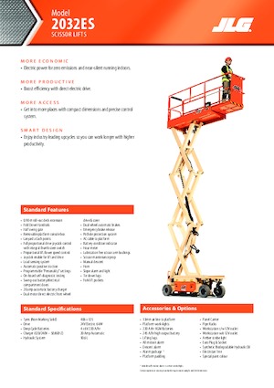 Nacelles ciseaux X su roues JLG 2032ES