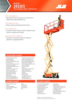 Nacelles ciseaux X su roues JLG 2032ES
