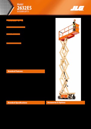 Nacelles ciseaux X su roues JLG 2632ES