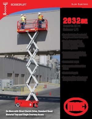 Nacelles ciseaux X su roues MEC 2632SE