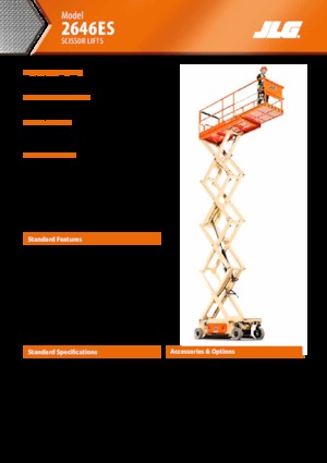 Nacelles ciseaux X su roues JLG 2646ES