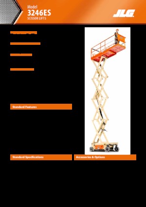 Nacelles ciseaux X su roues JLG 3246ES