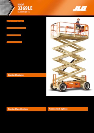 Nacelles ciseaux X su roues JLG 3369LE