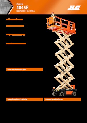 Nacelles ciseaux X su roues JLG R4045 