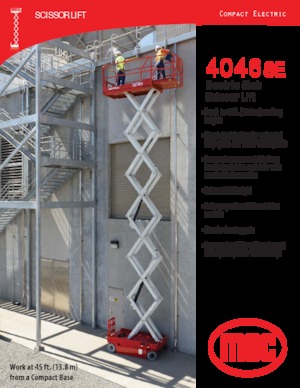 Nacelles ciseaux X su roues MEC 4046SE