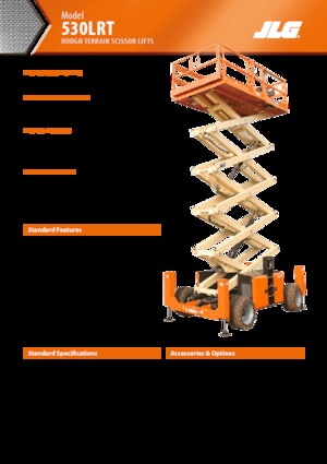 Nacelles ciseaux X su roues JLG 530LRT