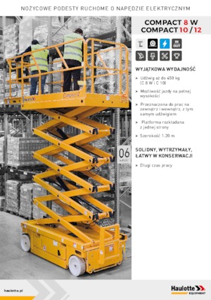 Nacelles ciseaux X su roues Haulotte Compact 10