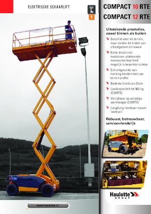 Nacelles ciseaux X su roues Haulotte Compact 10 RTE