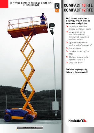 Nacelles ciseaux X su roues Haulotte Compact 10 RTE