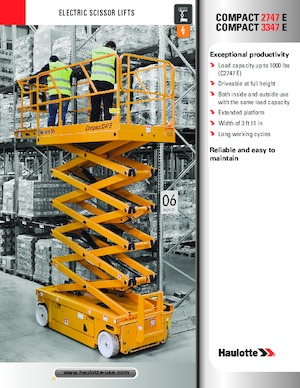 Nacelles ciseaux X su roues Haulotte COMPACT 3347 E