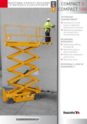 Nacelles ciseaux X su roues Haulotte Compact 8N