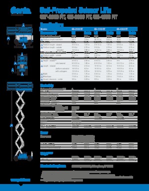 Nacelles ciseaux X su roues Genie GS-3369 RT