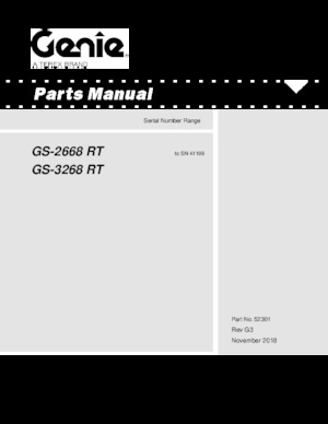 Nacelles ciseaux X su roues Genie GS-2668 E