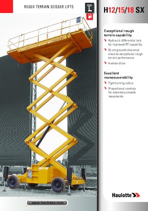 Nacelles ciseaux X su roues Haulotte H15 SX