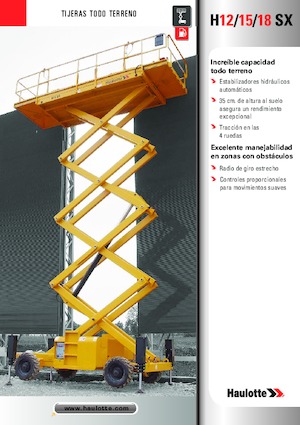 Nacelles ciseaux X su roues Haulotte H15 SX