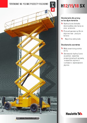 Nacelles ciseaux X su roues Haulotte H15 SX