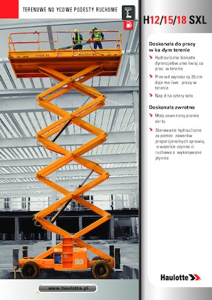 Nacelles ciseaux X su roues Haulotte H18 SXL