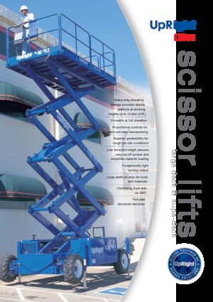 Nacelles ciseaux X su roues UpRight LX 41 BE SD