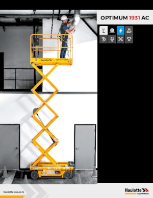 Nacelles ciseaux X su roues Haulotte OPTIMUM 1931 AC