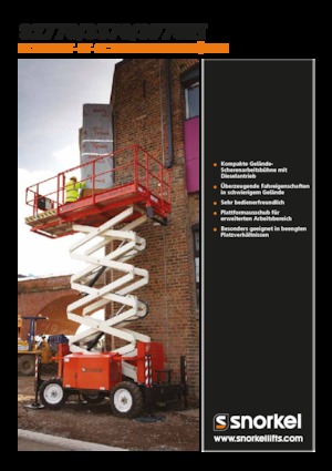 Nacelles ciseaux X su roues Snorkel S2770RT