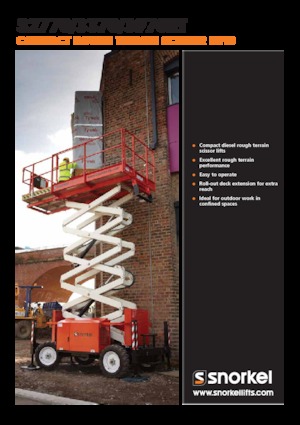 Nacelles ciseaux X su roues Snorkel S2770RT