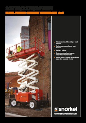 Nacelles ciseaux X su roues Snorkel S2770RT