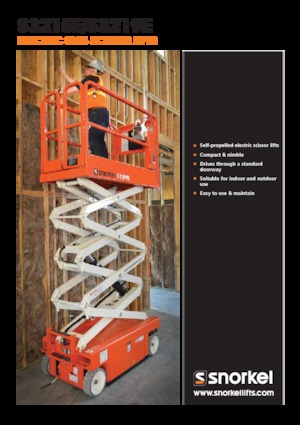 Nacelles ciseaux X su roues Snorkel S3215E