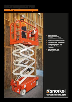 Nacelles ciseaux X su roues Snorkel S3215E