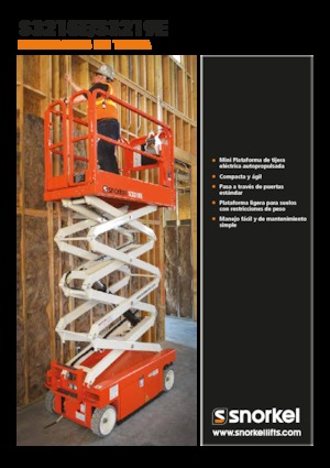 Nacelles ciseaux X su roues Snorkel S3215E