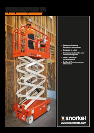 Nacelles ciseaux X su roues Snorkel S3215E