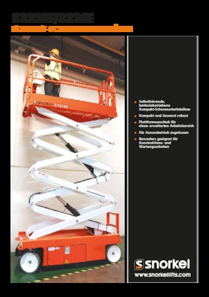 Nacelles ciseaux X su roues Snorkel S3226E