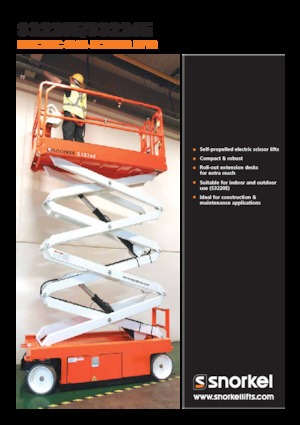 Nacelles ciseaux X su roues Snorkel S3226E