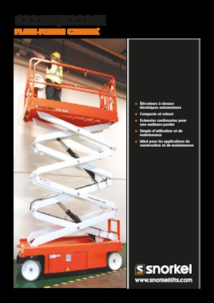 Nacelles ciseaux X su roues Snorkel S3226E