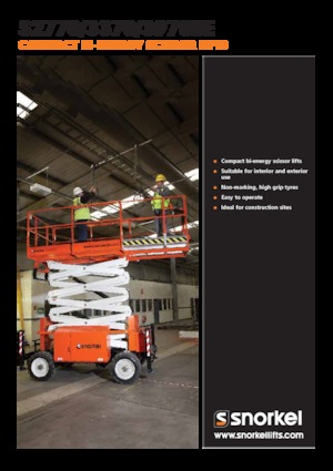 Nacelles ciseaux X su roues Snorkel S3370BE