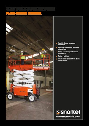 Nacelles ciseaux X su roues Snorkel S3370BE