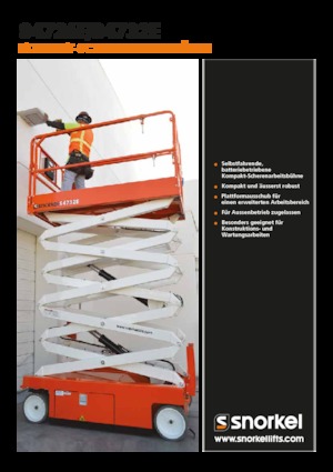 Nacelles ciseaux X su roues Snorkel S4732E